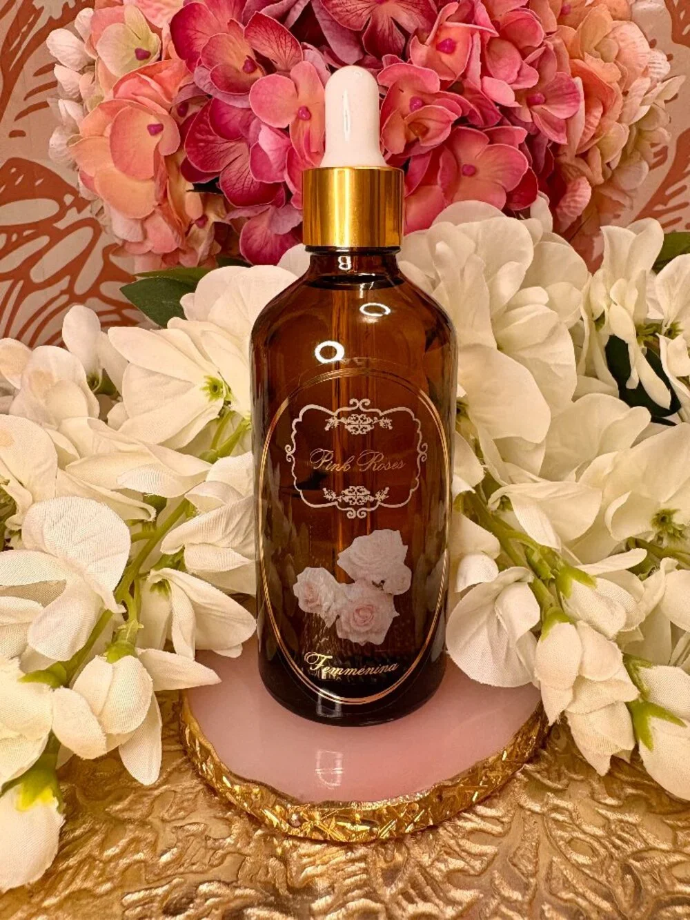 NEW Femmenina Pink Roses Dry Body Oil - 100ml